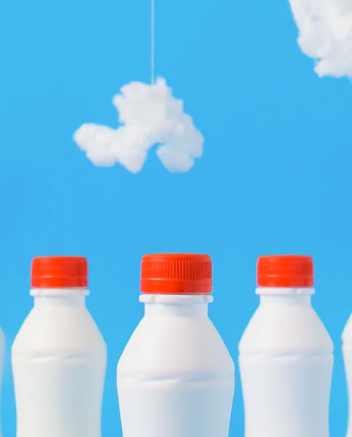 Image of milk bottles